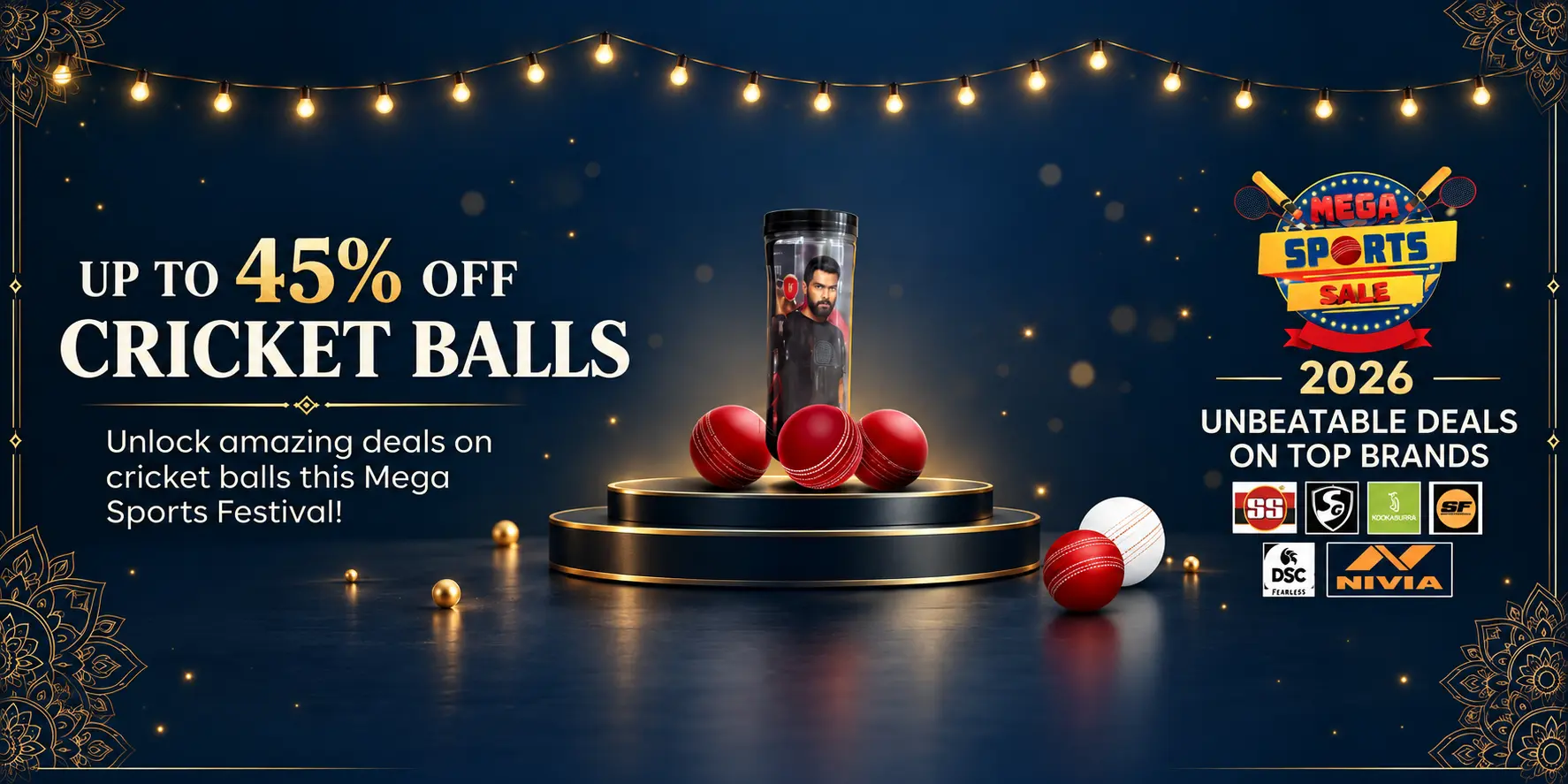 Cricket Balls Mega Sports Sale 2026